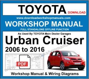 Toyota Urban Cruiser Workshop Service Repair Manual
